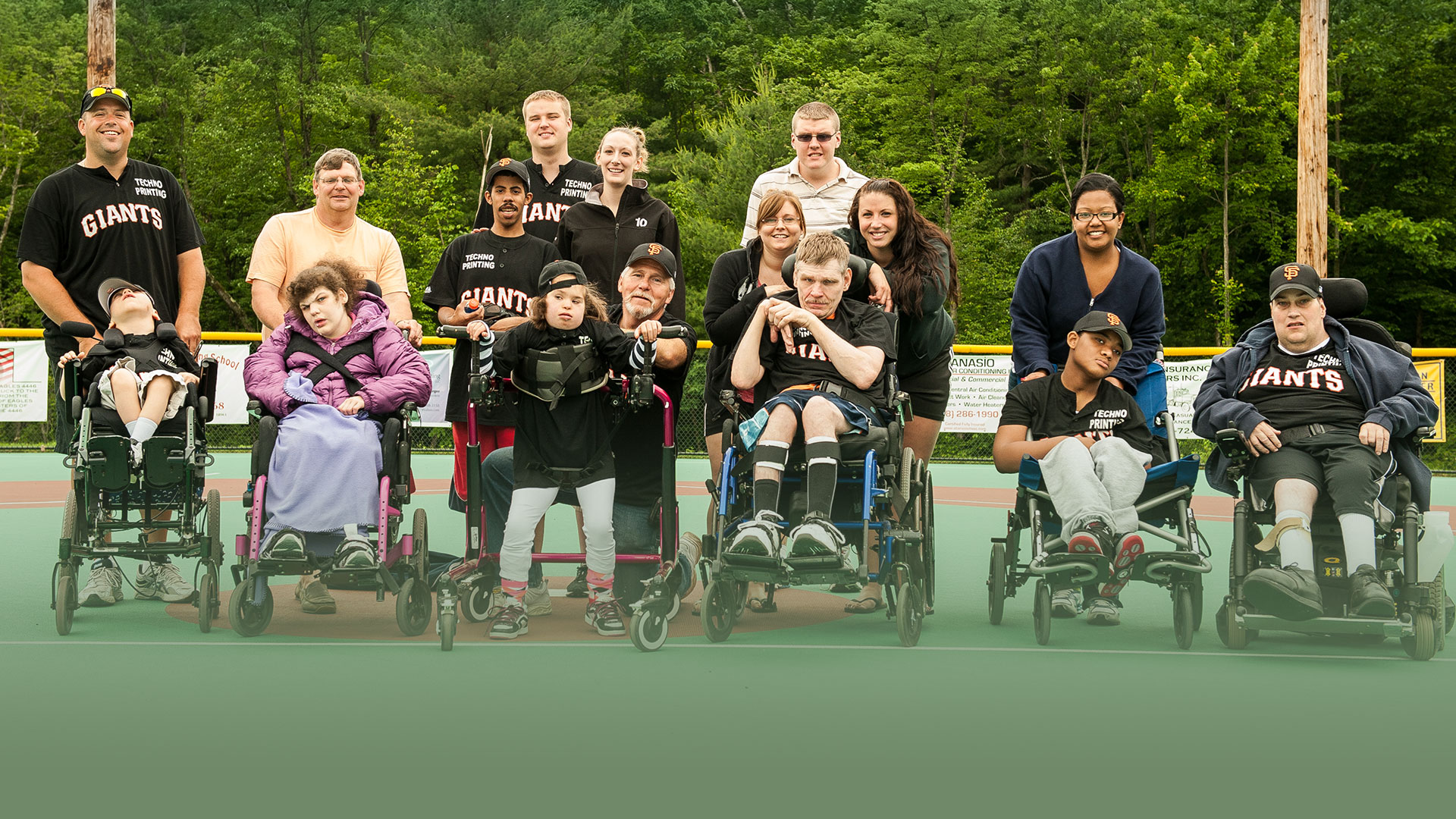 Miracle League Team Photo on Field
