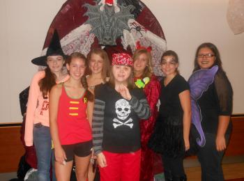 costumed group of girls